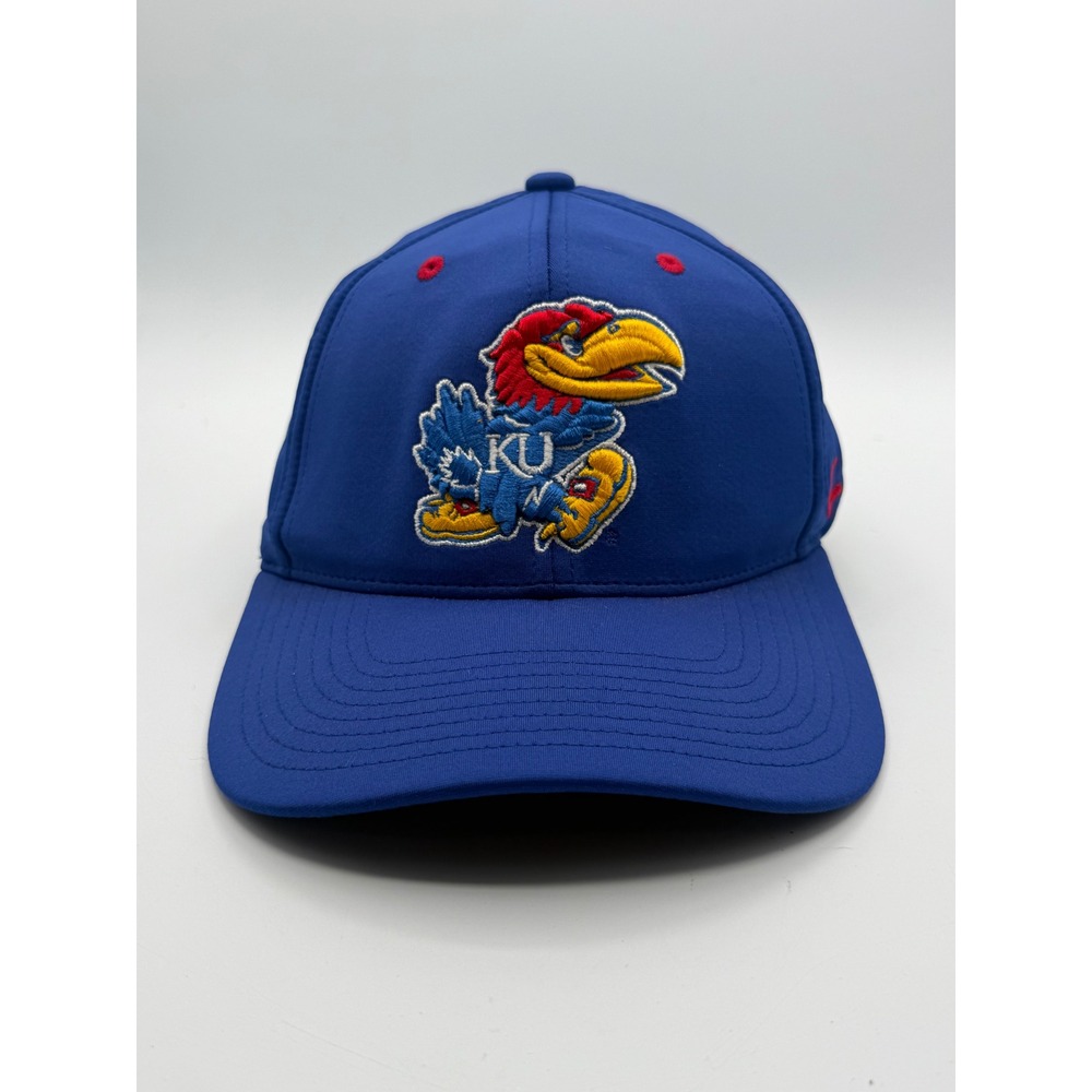Zephyr Hat Kansas Jayhawks Unisex S/M Blue New NCAA Fitted Embroidered Cap